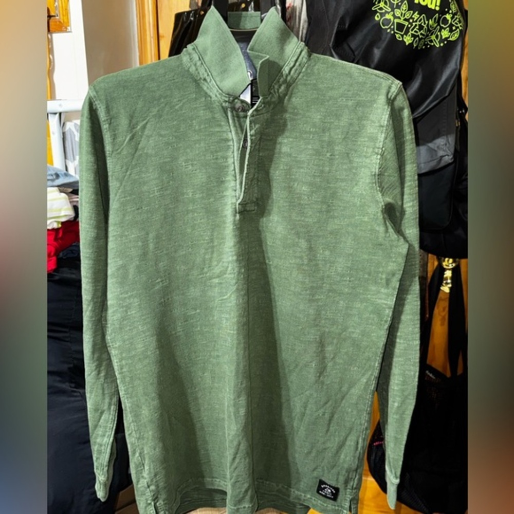 American Eagle Outfitters I Men’s I Long Sleeve Slub Jersey Polo Shirt
